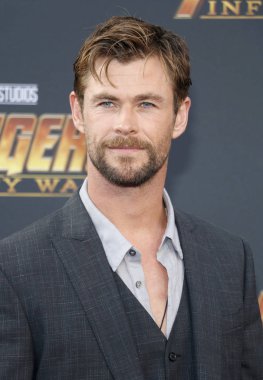 aktör Chris Hemsworth Disney ve Marvel'ın galasında ' Avengers: sonsuz savaş ' Hollywood, ABD El Capitan Tiyatrosunda düzenlenen 23 Nisan 2018.