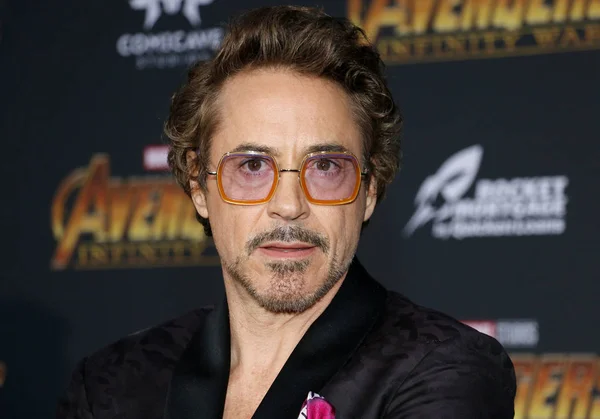 Herec Robert Downey Premiéře Filmu Disney Marvel Avengers Infinity War — Stock fotografie