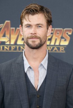 aktör Chris Hemsworth Disney ve Marvel'ın galasında ' Avengers: sonsuz savaş ' Hollywood, ABD El Capitan Tiyatrosunda düzenlenen 23 Nisan 2018.