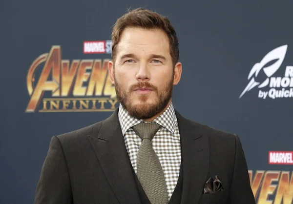 Actor Chris Pratt Premiere Disney Marvel Avengers Infinity War Held — Stock Photo, Image