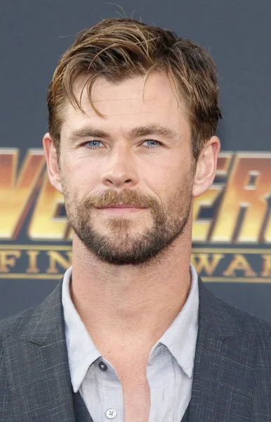 Actor Chris Hemsworth Estreno Disney Marvel Avengers Infinity War Celebrado — Foto de Stock