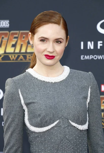 Actrice Karen Gillan Lors Première Avengers Infinity War Disney Marvel — Photo