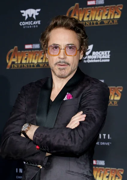 Disney Marvel Galasında Aktör Robert Downey Avengers Sonsuz Savaş Hollywood — Stok fotoğraf