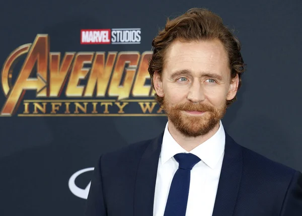 Acteur Tom Hiddleston Première Van Disney Marvel Avengers Infinity War — Stockfoto