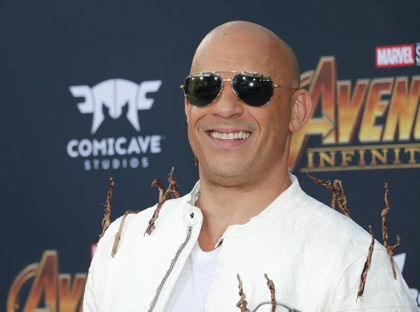 Aktor Vin Diesel Premierze Filmu Disney Marvel Avengers Infinity War — Zdjęcie stockowe