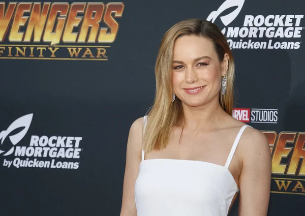 Actress Brie Larson Premiere Disney Marvel Avengers Infinity War Held — Stock Photo, Image
