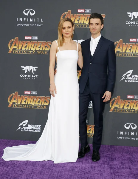 Brie Larson Alex Greenwald Estreia Avengers Infinity War Disney Marvel — Fotografia de Stock