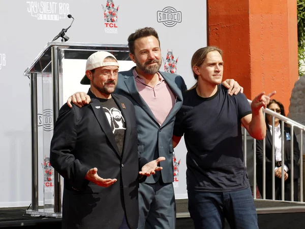 Ben Affleck Kevin Smith Jason Mewes Hands Footprint Ceremony Held — Stock Photo, Image