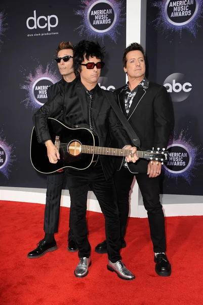 Mike dirnt, billie joe armstrong und tre cool of green day — Stockfoto