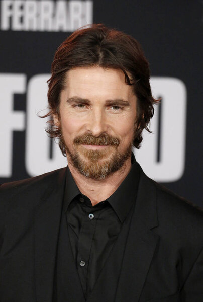 Christian Bale at the Los Angeles premiere of 'Ford V Ferrari' held at the TCL Chinese Theatre in Hollywood, USA on November 4, 2019.