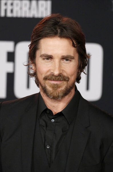 Christian Bale at the Los Angeles premiere of 'Ford V Ferrari' held at the TCL Chinese Theatre in Hollywood, USA on November 4, 2019.