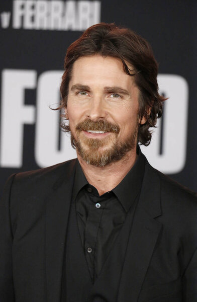 Christian Bale at the Los Angeles premiere of 'Ford V Ferrari' held at the TCL Chinese Theatre in Hollywood, USA on November 4, 2019.