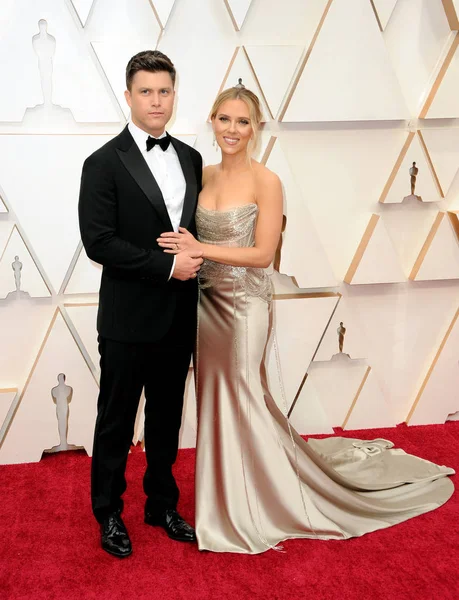 Colin Jost, Scarlett Johansson — Stock Photo, Image