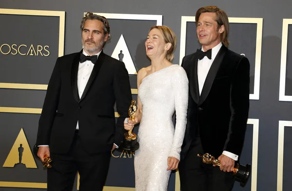 Joaquin Phoenix, Renee Zellweger, Brad Pitt — Stok Foto