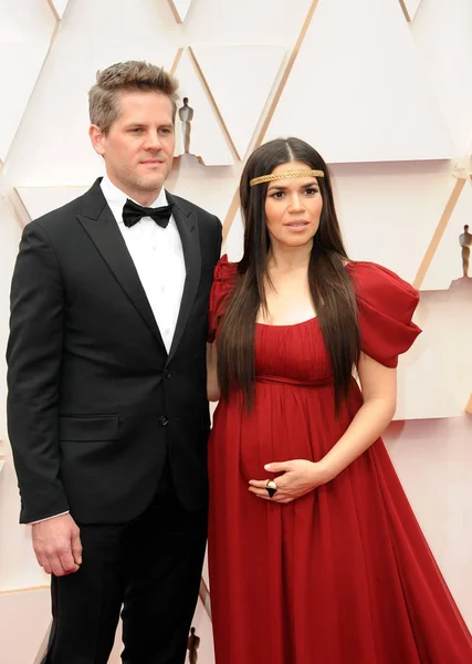 America Ferrera Ryan Piers Williams Şubat 2020 Hollywood Dolby Tiyatrosu — Stok fotoğraf