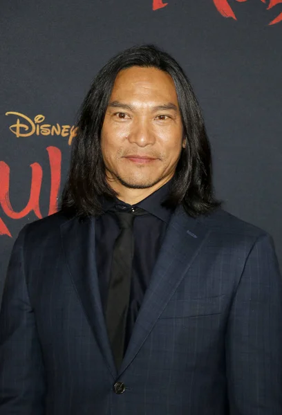 Jason Scott Lee Vid Världspremiären Disneys Mulan Som Hölls Dolby — Stockfoto