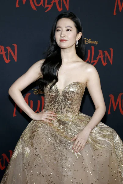 Yifei Liu World Premiere Disney Mulan Held Dolby Theatre Hollywood — Stock Photo, Image