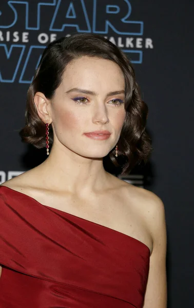 Actress Daisy Ridley World Premiere Disney Star Wars Rise Skywalker — Stock Photo, Image