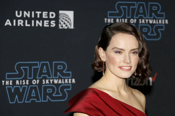 Aktris Daisy Ridley Penayangan Perdana Disney Star Wars Rise Skywalker — Stok Foto