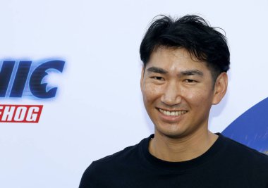 Haruki Satomi, Sega Ceo 25 Ocak 2020 'de Los Angeles' taki Paramount Theatre 'da düzenlenen' Sonic the Hedgehog 'galasında.