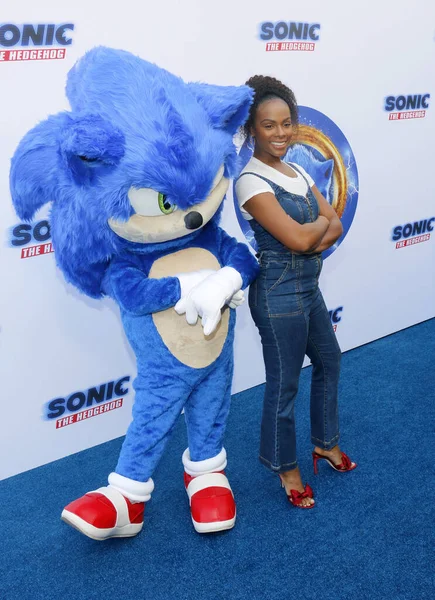 Actriz Tika Sumpter Estreno Los Ángeles Sonic Hedgehog Celebrado Paramount — Foto de Stock