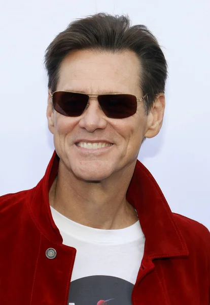 Skådespelaren Jim Carrey Los Angeles Premiär Sonic Hedgehog Som Hölls — Stockfoto