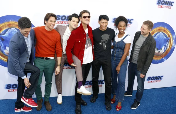 Haruki Satomi James Marsden Ben Schwartz Jim Carrey Tika Sumpter — Stockfoto