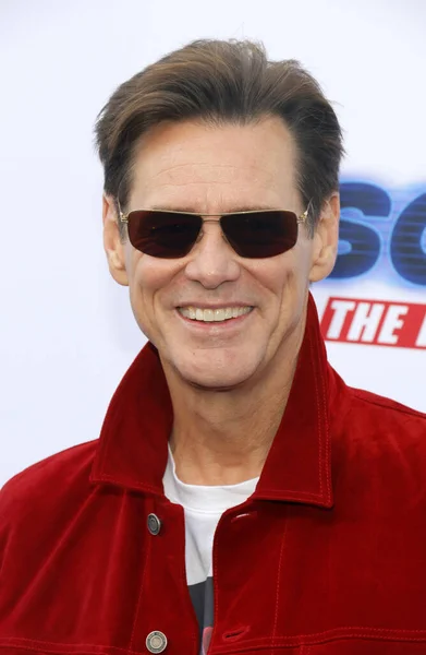 Ator Jim Carrey Estréia Los Angeles Sonic Hedgehog Realizada Paramount — Fotografia de Stock