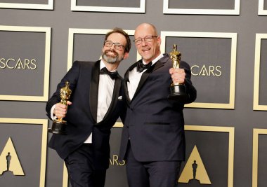 Andrew Buckland ve Michael McCusker, 9 Şubat 2020 'de ABD' nin Hollywood kentindeki Dolby Tiyatrosu 'nda düzenlenen 92..