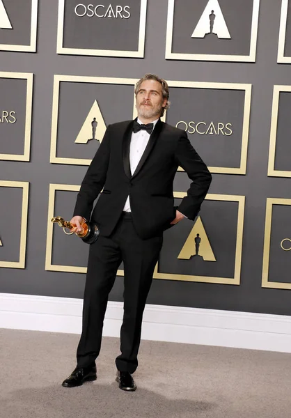 Skuespiller Joaquin Phoenix Ved Academy Awards Presserum Afholdt Dolby Theatre - Stock-foto