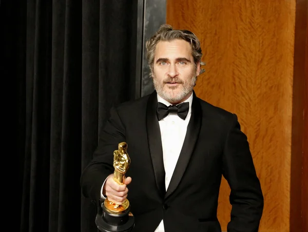 Aktor Joaquin Phoenix Academy Awards Press Room Yang Diadakan Dolby — Stok Foto