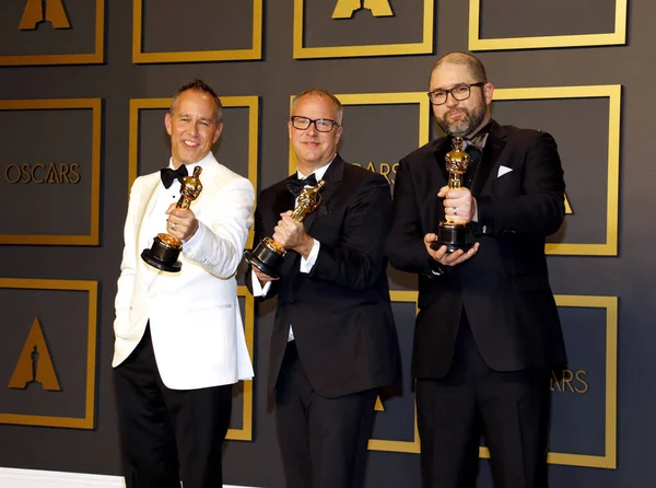 Джонас Ривера Марк Нильсен Джош Кули Церемонии Вручения Премий Оскар — стоковое фото
