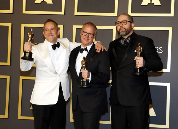 Джонас Ривера Марк Нильсен Джош Кули Церемонии Вручения Премий Оскар — стоковое фото