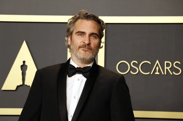 Herec Joaquin Phoenix Udílení Cen Akademie Tiskový Sál Divadle Dolby — Stock fotografie