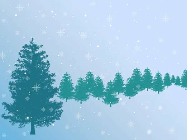 Beautiful winter snowflakes blue background — Stock Photo, Image