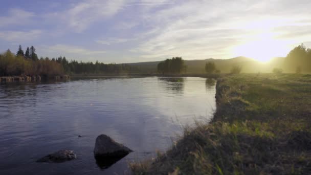 Vacker bild på solnedgången — Stockvideo