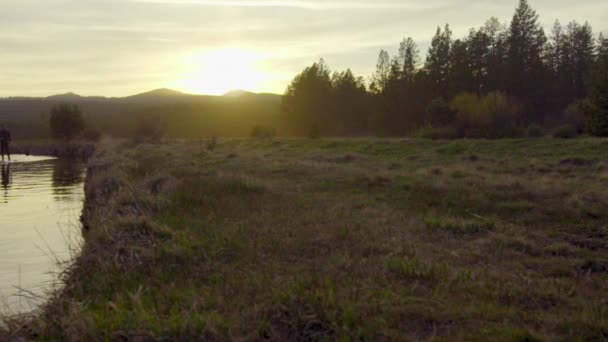 Schöne Aufnahme des Sonnenuntergangs — Stockvideo