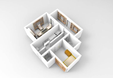 3D konsept düz