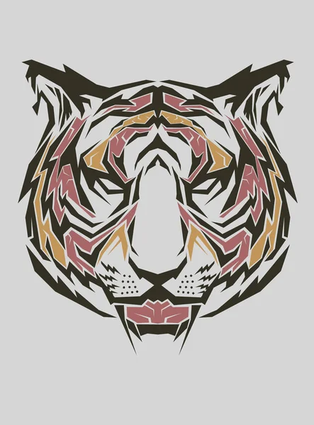 Arte pop tigre — Vector de stock