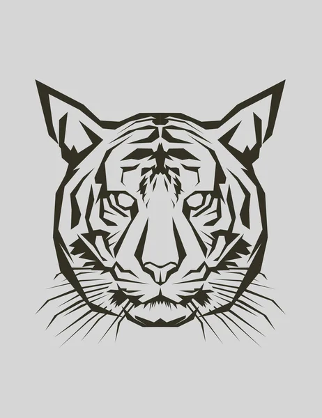 Arte pop tigre — Vector de stock