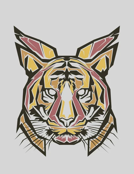 Arte pop tigre — Vector de stock