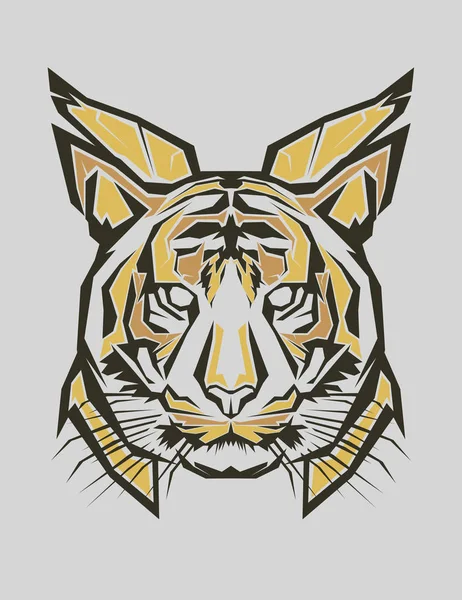Arte pop tigre — Vector de stock