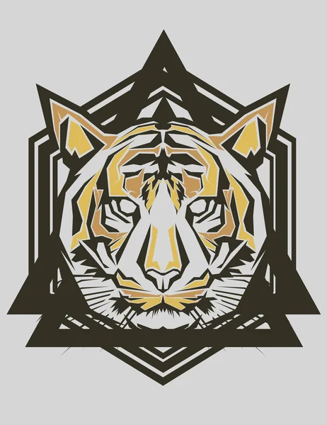 Tiger Pop Art — Stock Vector