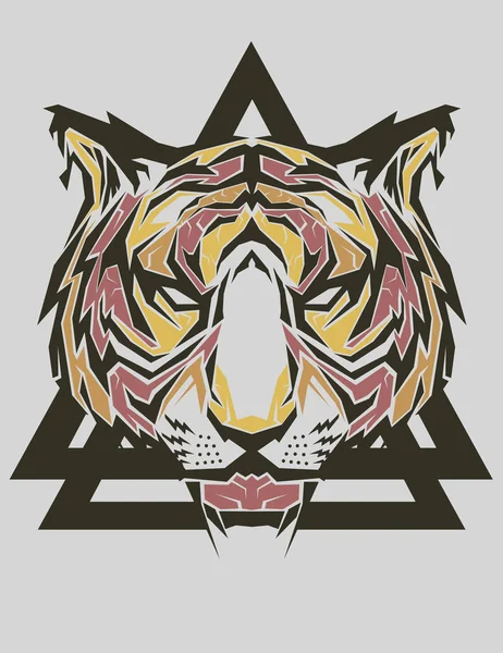 Tiger Pop Art — Stock vektor