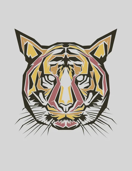 Arte pop tigre — Vector de stock