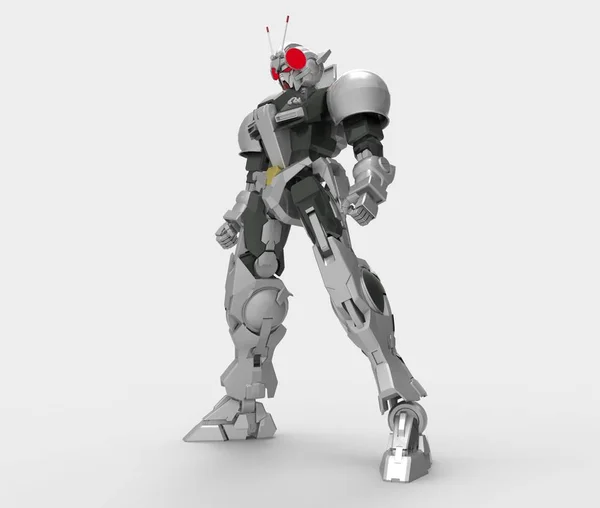 3D-Rendering von Mecha erstellt mit einem Mixer-Tool — Stockfoto