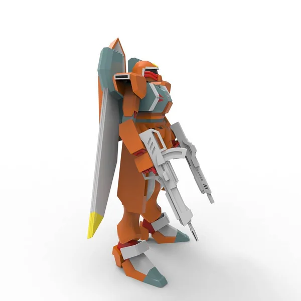 3D rendering of robots created by using a blender tool — Stock Photo, Image