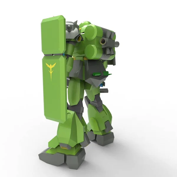 Rendering 3d di robot creati utilizzando uno strumento frullatore — Foto Stock