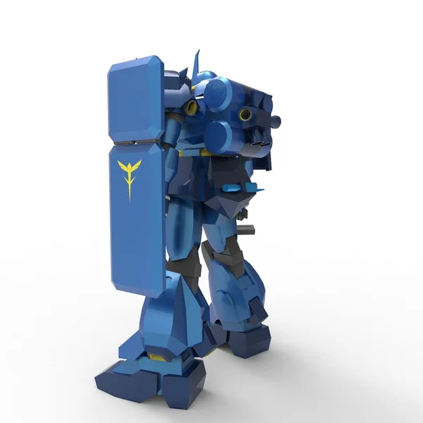 3D-rendering van robots die zijn gemaakt met een blender tool — Stockfoto