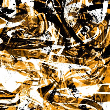 Yağlı boya çizgileri olan sıvı soyut arkaplan